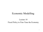 Fiscal policy: tax and spending