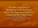 The Role of the State in Broadband Policy for Rural Areas
