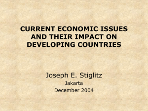 CURRENT ECONOMIC ISSUES AND THEIR IMPACT ON …