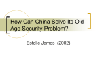 How Can China Solve Its Old