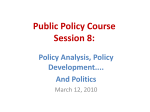 Public Policy Course Session 4: