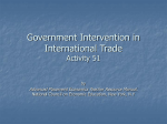 Government Intervention in International Trade Activity 51