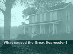 What caused the Great Depression?