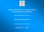 Steps To Be Taken To Activate African Government Bond Markets