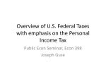 Overview of U.S. Federal Taxes