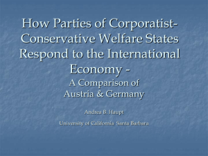 How Parties of Corporatist-Conservative Welfare States