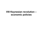 VIII Keynesianism – economic policies