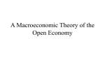 A Macroeconomic Theory of the Open Economy