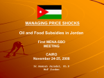 Managing Price Shocks: Oil and Food Subsidies in Jordan