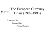 The European Currency Crisis (1992