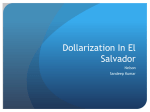 Dollarization In El Salvador