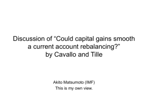 Discussion of “Could capital gains smooth a current account