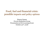 Food, fuel and financial crisis