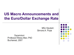 US Macro Announcements and the Euro/Dollar Exchange