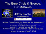 The Euro Crisis & Greece