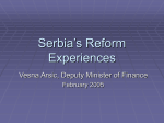 Serbia`s Reform Experiences