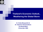 Thailand Economic Monitor November 2004 Issue