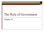 The Role of Governemnt, Fiscal Policy