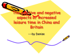The positive and negative aspects of increased leisure time in China