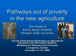 Pathways out of poverty in the new agriculture
