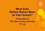 What Does Welfare Reform Mean for East Sussex? (Nick Hopkins)