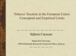 Should Tobacco Excises be Abolished?