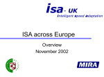 ISA across Europe
