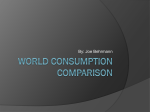 World consumption comparison