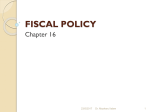 Chapter 16: FISCAL POLICY