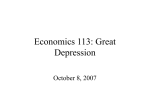 PowerPoint Presentation - Economics 113: Great