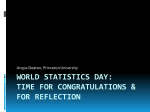 World Statistics day: Time for congratulations