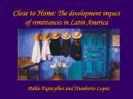 Close to Home: The development impact of remittances in