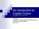 An Introduction to Capital Control Christopher J. Neely