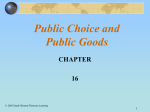 Public Goods and Public Choice
