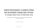great recession: a grave crisis no different from