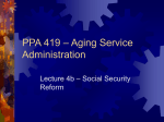 PPA 419 – Aging Service Administration