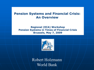Pension systems and financial crisis