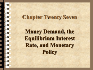 Monetary Policy, Case & Fair chapter slides