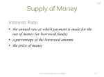 a) If money supply = $150, what is the equilibrium interest rate?