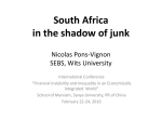 South Africa in the shadow of junk Nicolas Pons-Vignon