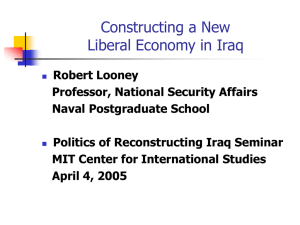 MIT Talk on Iraqi Economy - index
