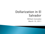 Dollarization in El Salvador