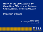 How Can GDP Accounts Be Made More Effective for Business