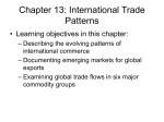 Chapter 12: International Trade Patterns