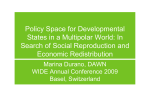 Policy Space for Developmental States in a Multipolar World: In