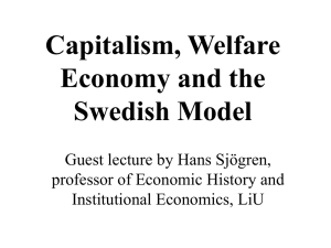 Welfare capitalism: the Swedish economy 1850-2005