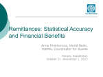 Remittances and Development: World Bank approach