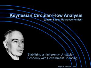 Keynesian Circular Flow Analysis: Stabilizing an Inherently Unstable