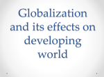 Globalization and its effects on developing world