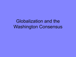 Globalization and the Washington Consensus